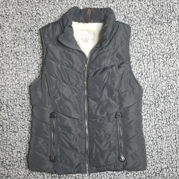 GreenTea Jackets & Coats Green Tea Fuzzy Lined Puffer Vest Poshmark